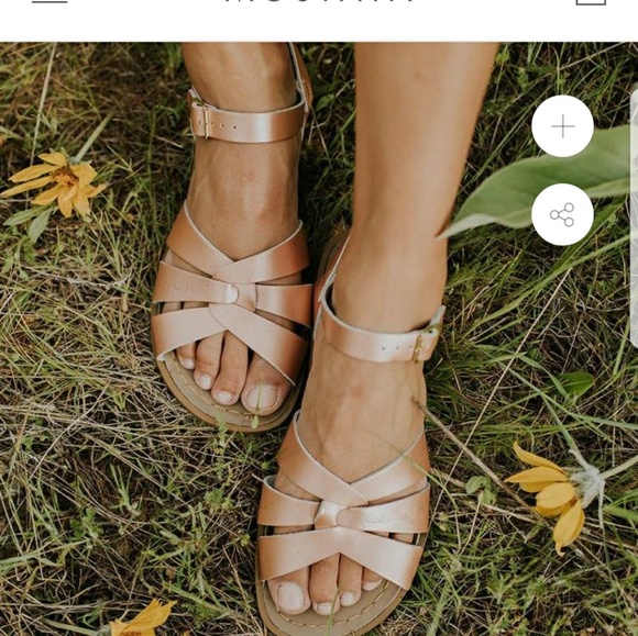 gold saltwater sandals